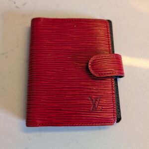 Authentic Vintage Louis Vuitton Cherry Red Epi Card Holder